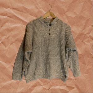 100% Cotton Henley Style Sweater by Northern Reflections